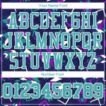 Custom Purple Aqua-White Music Festival Jersey Sublimation Basketball Suit Round Neck Custom Purple Aqua-White Music Festival