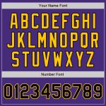 Custom Purple Black Gold Baseball Jersey - Authentic Sports Apparel Custom Purple Black-Gold Authentic Baseball Jersey