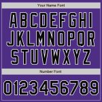 Custom Purple Black Gray Varsity Letterman Bomber Jacket Full-Snap Fashion Design Custom Purple Black-Gray Bomber Full-Snap