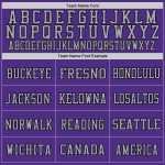 Purple Black Gray Custom Authentic Football Jersey - Mesh Design Custom Purple Black-Gray Mesh Authentic Football Jersey
