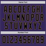 Purple Gold Custom Hockey Jersey - Black Design, Personalized Sports Gear Custom Purple Black-Old Gold Hockey Jersey
