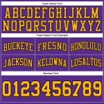 Custom Purple Gold Black Basketball Shorts Authentic Throwback Style Custom Purple Gold-Black Authentic Throwback Basketball