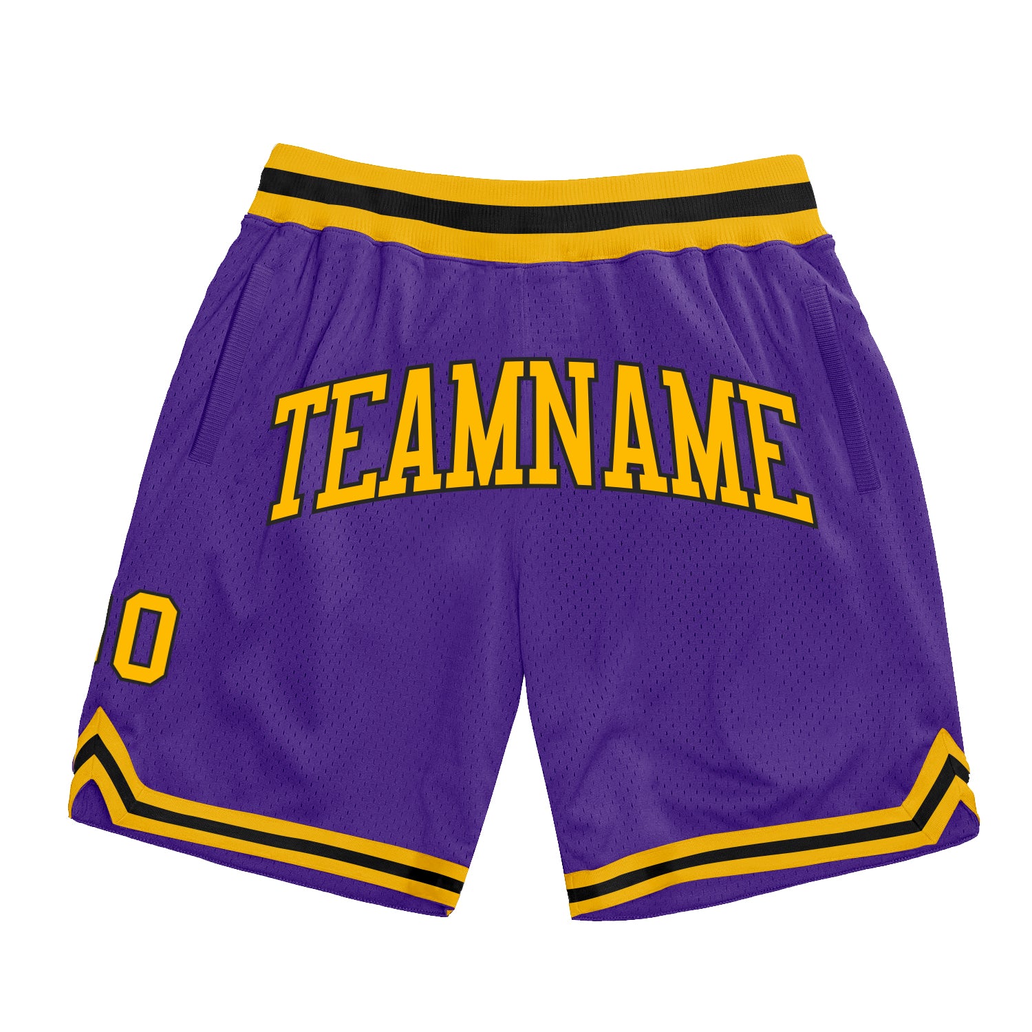 Custom Purple Gold-Black Authentic Throwback Basketball Shorts Custom Purple Gold Black Basketball Shorts Authentic Throwback Style Custom Purple Gold-Black Authentic Throwback Basketball