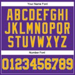 Custom Purple Gold-Light Blue Basketball Jersey - Authentic Throwback Design Custom Purple Gold-Light Blue Authentic Throwback