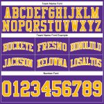 Custom Purple Gold White Basketball Shorts Authentic Throwback Style Custom Purple Gold-White Authentic Throwback Basketball