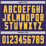 Purple Gold White Custom Hockey Jersey - Personalized Team Apparel Custom Purple Gold-White Hockey Jersey