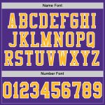Custom Purple Gold-White Authentic Football Jersey - Premium Mesh Design Custom Purple Gold-White Mesh Authentic Football