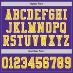 Custom Purple Gold-White Authentic Throwback Football Jersey for Men, Personalized Team Spirit Apparel Custom Purple Gold-White