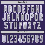 Purple Gray White Custom Hockey Jersey - Personalized Sports Apparel Custom Purple Gray-White Hockey Jersey