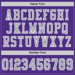 Custom Purple Gray White Football Jersey - Authentic Mesh Sports Apparel Custom Purple Gray-White Mesh Authentic Football