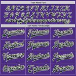 Custom Bomber Jacket Purple Green-Cream Full-Snap Varsity Letterman Custom Purple Green-Cream Bomber Full-Snap Varsity Letterman