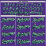 Custom Bomber Varsity Letterman Jacket in Purple, Kelly Green, Cream and Black - Full-Snap Design Custom Purple Kelly Green