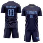 Custom Sublimation Soccer Uniform Jersey - Purple Light Blue Design Custom Purple Light Blue Sublimation Soccer Uniform Jersey