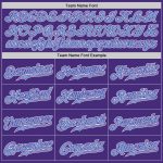Custom Purple Light Blue White Fade Baseball Jersey - Authentic Fashion Sportswear Custom Purple Light Blue-White Authentic