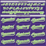 Custom Purple Neon Green White Authentic Baseball Jersey - Style 5031 Custom Purple Neon Green-White Authentic Baseball Jersey