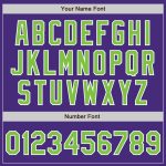 Custom Purple Neon Green White Authentic Baseball Jersey - Style 5031 Custom Purple Neon Green-White Authentic Baseball Jersey