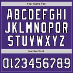 Purple Neon Green White-Black Authentic Baseball Jersey - Custom Design Team Sports Apparel Custom Purple Neon Green White-Black