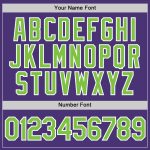 Custom Purple Neon Green White Performance T-Shirt - Style 9735, Lightweight Breathable Sportswear for Active Lifestyle Custom