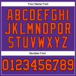 Custom Authentic Basketball Jersey - Purple Orange Black Throwback Style Custom Purple Orange-Black Authentic Throwback Basketball