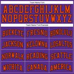 Custom Authentic Basketball Jersey - Purple Orange Black Throwback Style Custom Purple Orange-Black Authentic Throwback Basketball