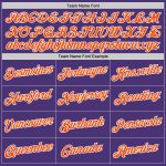 Custom Performance T-Shirt in Purple and Orange-White, Style 7771 - Comfortable Activewear for All Occasions Custom Purple