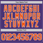 Custom Performance T-Shirt in Purple and Orange-White, Style 7771 - Comfortable Activewear for All Occasions Custom Purple