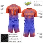 Custom Purple Orange White Soccer Uniform Jersey - Sublimation Sport Gear Custom Purple Orange-White Sublimation Soccer Uniform
