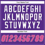 Authentic Custom Baseball Jersey - Purple Pink Black Color Design Custom Purple Pink-Black Authentic Baseball Jersey