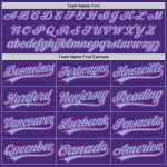 Custom Purple Pink Light Blue Authentic Baseball Jersey for Men and Women Custom Purple Pink-Light Blue Authentic Baseball