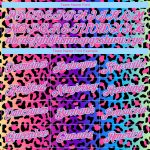 Custom Leopard 3D Pattern Long Sleeve Performance T-Shirt in Purple Pink and Light Blue Custom Purple Pink-Light Blue Leopard
