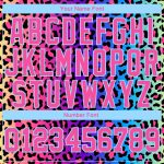 Custom Leopard 3D Pattern Long Sleeve Performance T-Shirt in Purple Pink and Light Blue Custom Purple Pink-Light Blue Leopard