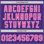 Custom Authentic Baseball Jersey Purple Pink White Style 4480 Custom Purple Pink-White Authentic Baseball Jersey Style 4480