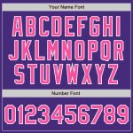 Custom Authentic Baseball Jersey in Purple Pink-White Color Custom Purple Pink-White Authentic Baseball Jersey