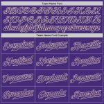 Authentic Purple-Cream Baseball Jersey, Custom Style 9086 - Perfect for Fans and Players Custom Purple Purple-Cream Authentic