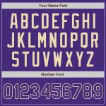 Authentic Purple-Cream Baseball Jersey, Custom Style 9086 - Perfect for Fans and Players Custom Purple Purple-Cream Authentic