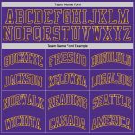 Custom Purple-Gold Basketball Jersey | Authentic Throwback Design Custom Purple Purple-Gold Authentic Throwback Basketball