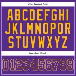 Custom Purple Gold Basketball Jersey Authentic Throwback Style 9538 Custom Purple Purple-Gold Authentic Throwback Basketball