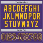 Custom Purple Gold Performance T-Shirt for Men and Women - Breathable Athletic Wear Custom Purple Purple-Gold Performance