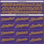Custom Purple Gold Performance T-Shirt for Men and Women - Breathable Athletic Wear Custom Purple Purple-Gold Performance