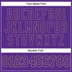 Custom Purple Old Gold Black Basketball Jersey - Authentic Throwback Style Custom Purple Purple Old Gold-Black Authentic