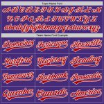 Custom Purple Red White Baseball Jersey - Authentic Style 2724 Custom Purple Red-White Authentic Baseball Jersey Style 2724