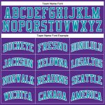 Personalized Basketball Jersey - Custom Purple Teal White Authentic Throwback Style Custom Purple Teal-White Authentic Throwback