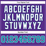 Personalized Basketball Jersey - Custom Purple Teal White Authentic Throwback Style Custom Purple Teal-White Authentic Throwback