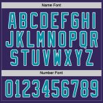 Custom Hockey Jersey - Purple Teal White Personalized Sports Apparel Custom Purple Teal-White Hockey Jersey