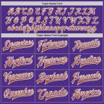 Purple Texas Orange White Two Tone Varsity Bomber Jacket Custom Full-Snap Letterman Custom Purple Texas Orange-White Bomber