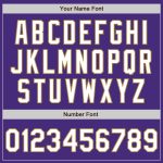 Custom Purple White Gold Baseball Jersey - Authentic Team Sports Apparel Custom Purple White-Old Gold Authentic Baseball