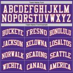 Custom Purple White Orange Throwback Basketball Jersey - Authentic Style Custom Purple White-Orange Authentic Throwback Basketball