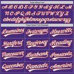 Custom Purple White Red Baseball Jersey - Authentic Personalized Design Custom Purple White-Red Authentic Baseball Jersey
