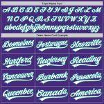 Purple White Teal Authentic Baseball Jersey - Custom Personalized Team Apparel Custom Purple White-Teal Authentic Baseball
