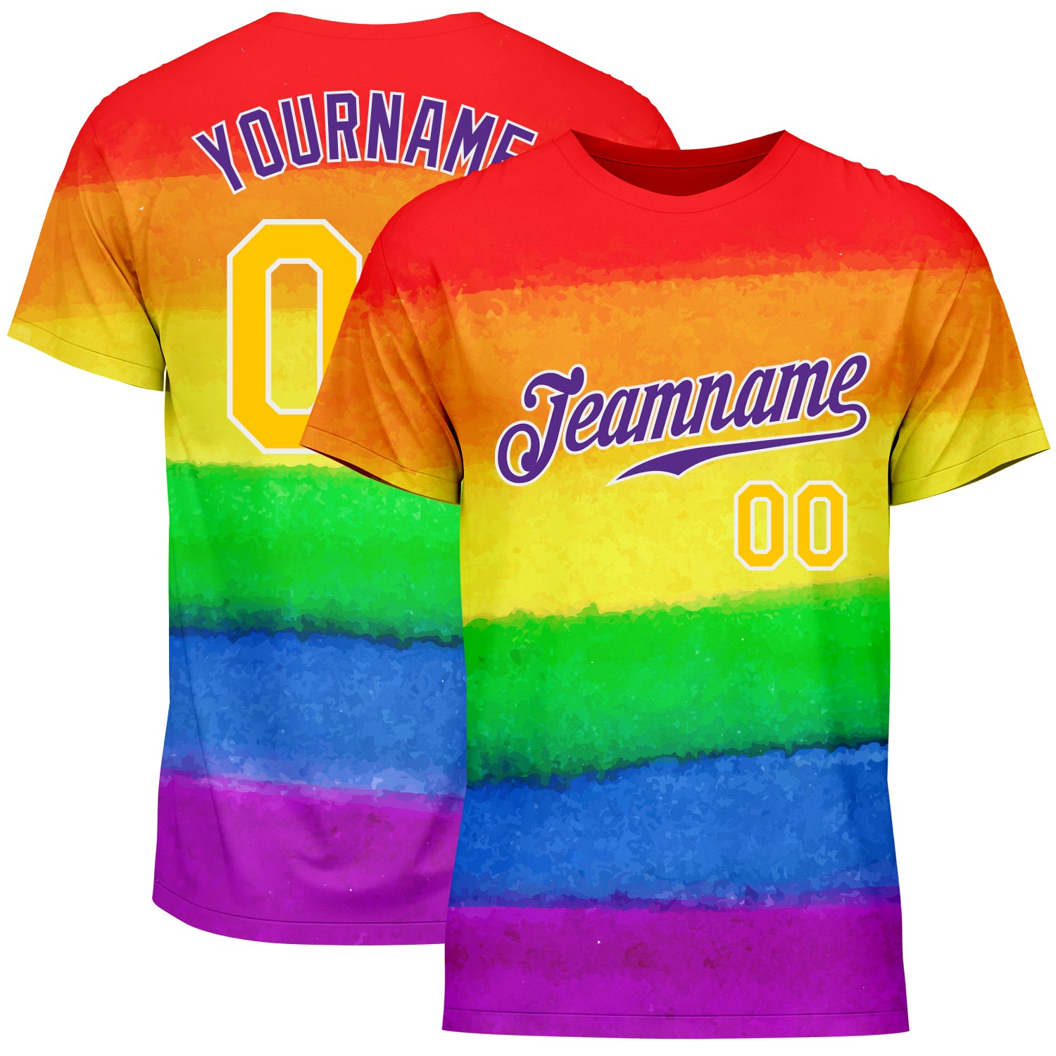 Pride Month LGBT T-Shirt - Custom Rainbow Love Is Love Performance Tee Custom Rainbow For Pride Month Love Is Love LGBT Performance